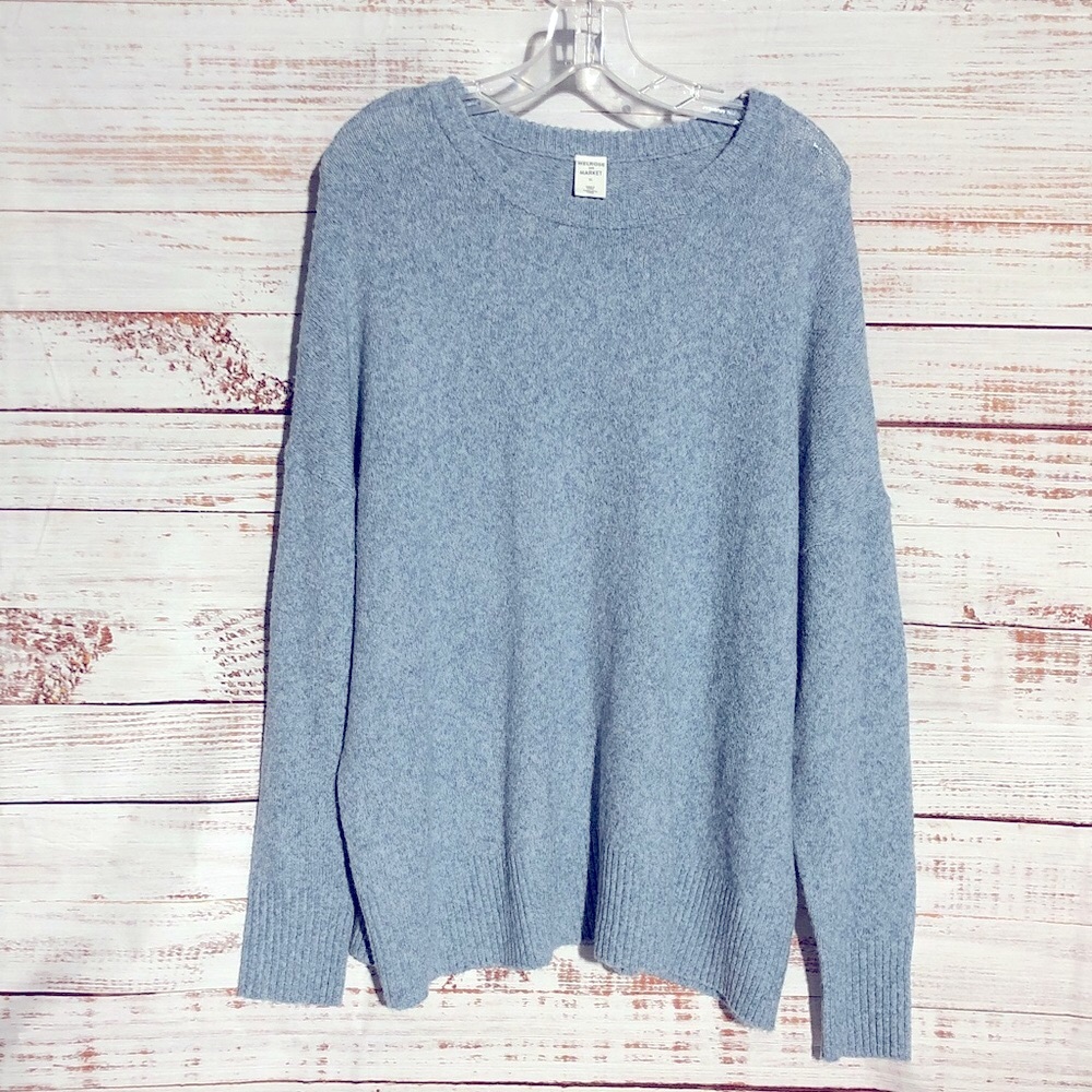 Melrose and Market Baby Blue Crewneck Sweater NWT size XL PTP 26”